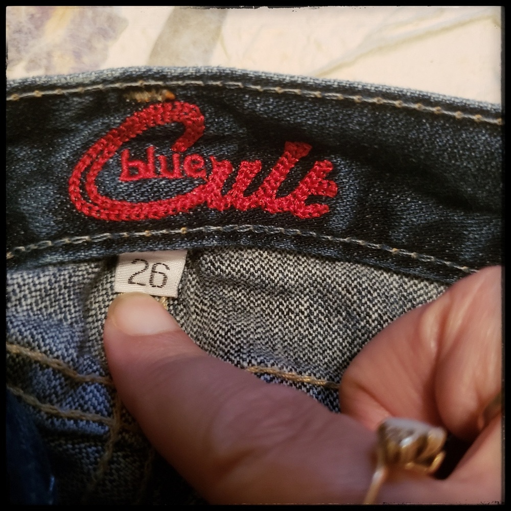 Blue Cult Slightly Distressed Blue Jeans size 26 - Picture 3 of 7